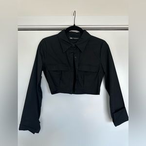 Zara cropped long sleeve